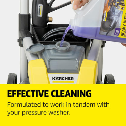 KÄRCHER Vehicle Wash and Wax, Pressure Washer Detergent, Cleans Cars, Bikes, Trucks, Boats and More, Highly Concentrated, Makes up to 40 gal of Cleaner