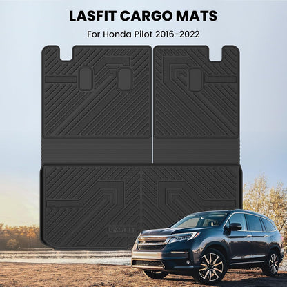 LASFIT Cargo Liner for Honda CR-V 2026 2025 2024 2023 (Gasoline & Hybrid & e:FCEV) All Weather TPE Car Trunk Mat (Upper Position), Cargo Only Black