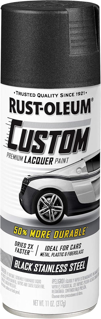 Rust-Oleum 323383 Automotive Custom Lacquer Spray Paint, 11 oz, Gloss Clear