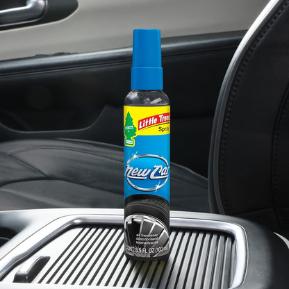 LITTLE TREES Car Air Freshener | Spray Provides a Long-Lasting Scent for Auto or Home | On-the-go Freshness | Black Ice, 6 Air Fresheners