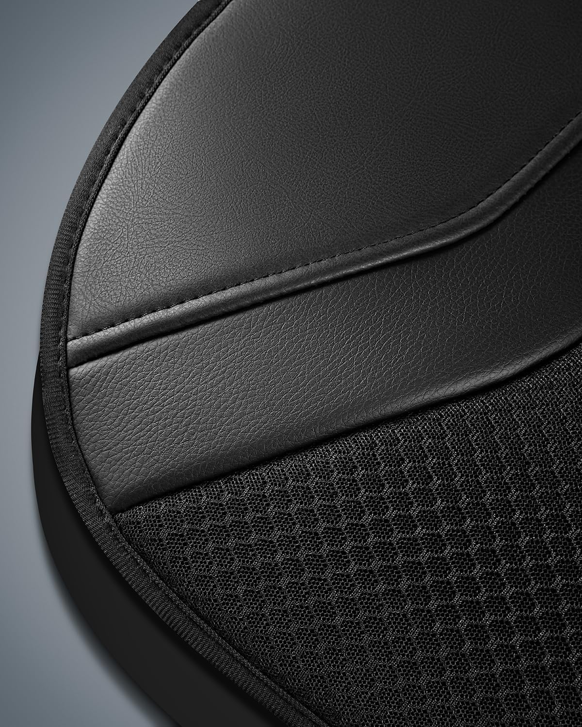Skechers Memory Foam Seat Covers, Air Cool Mesh Thick Car Seat Covers, Car Seat Covers Front Seats Airbag Compatible, Universal Automotive Comfort for Most Cars, Vans, Trucks, SUV,Black