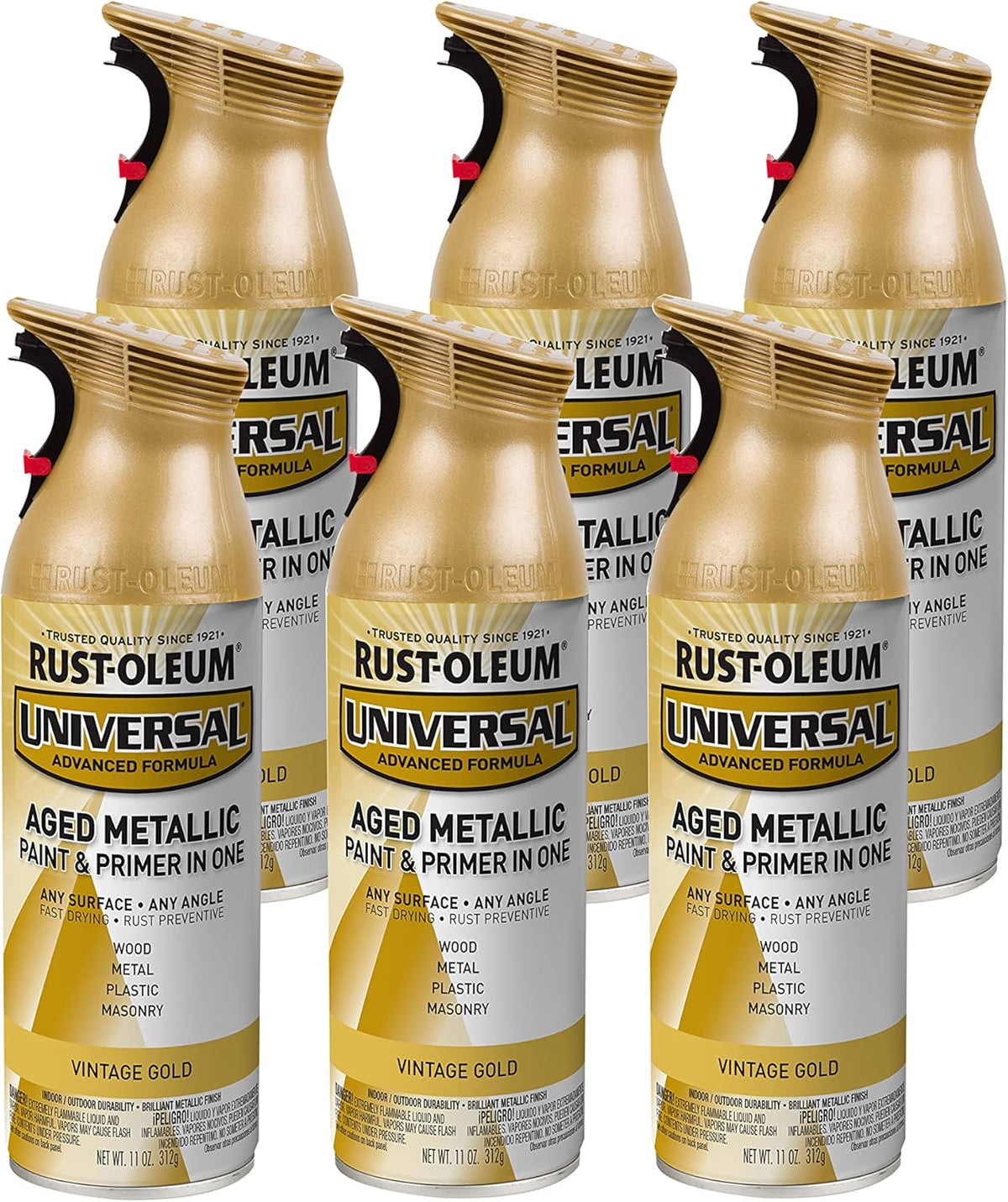 Rust-Oleum 302151 Universal All Surface Clear Topcoat Spray, 11 oz, Dead Flat Clear - Colors A
