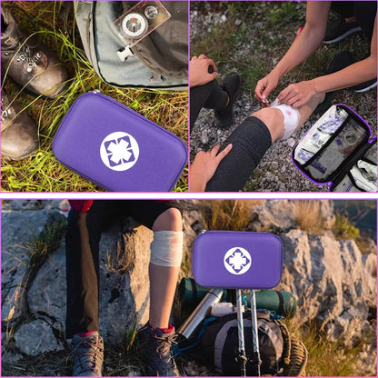 Car First Aid Kits 275Pcs Survival Gear Home Travel Size Small Emergency Kit Tactical Hiking EVA Camping Essentials Backpack Sports Office Boat Urgent Accident
