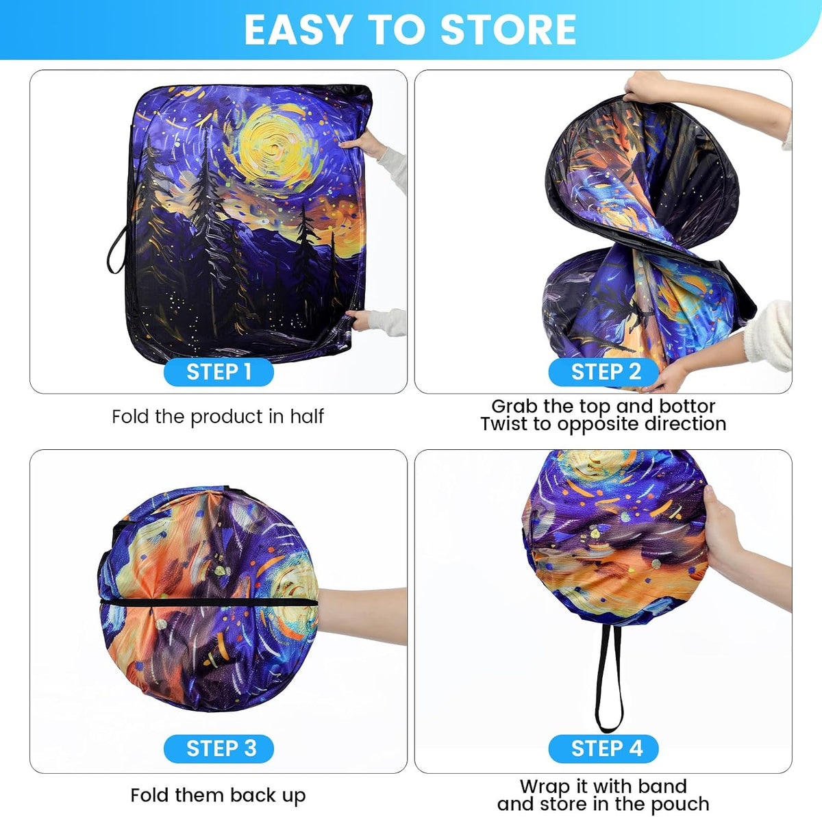 Windshield Sun Shade - Windshield Sun Shade Foldable Offers Ultimate Protection for Car Interior UV Protection Car