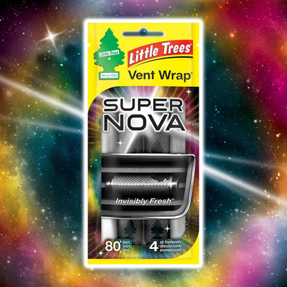 LITTLE TREES Car Air Freshener | Vent Wrap Provides Long Lasting Scent, Invisibly Fresh | New Car Scent, 16 Air Fresheners