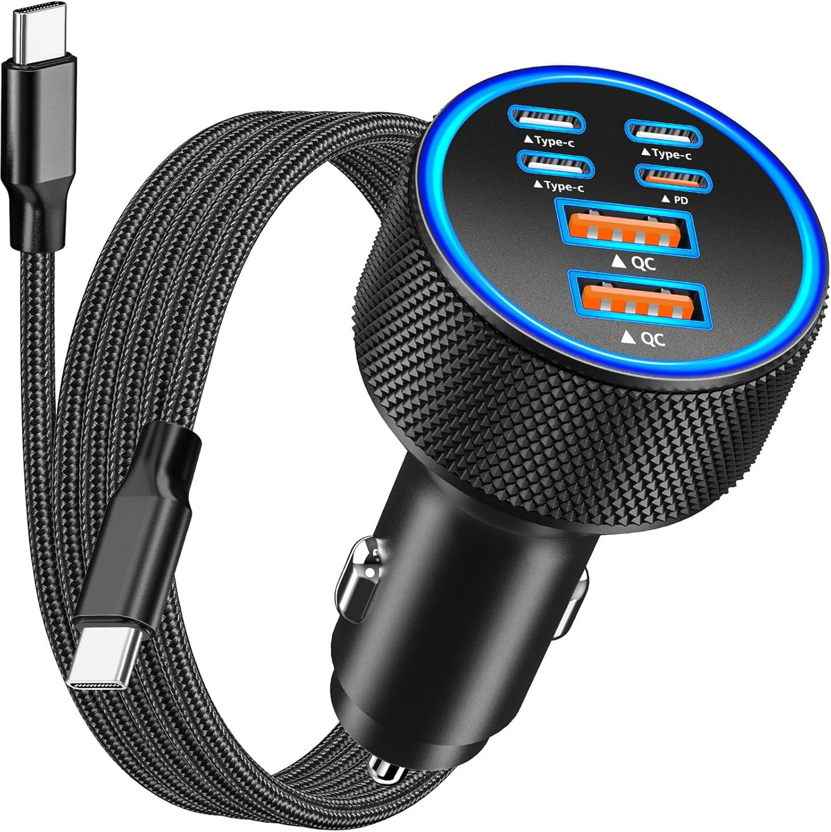 USB C Car Charger, Rombica 2Pack 3-Port 67W Dual PD USB-C&USB-A Car Power Cigarette Lighter USB Charger 3 in 1 PD/QC Type C Fast Car Charge for iPhone 17 17 Pro Max 16 15 14 13 12/Galaxy S26 S25/Pixel