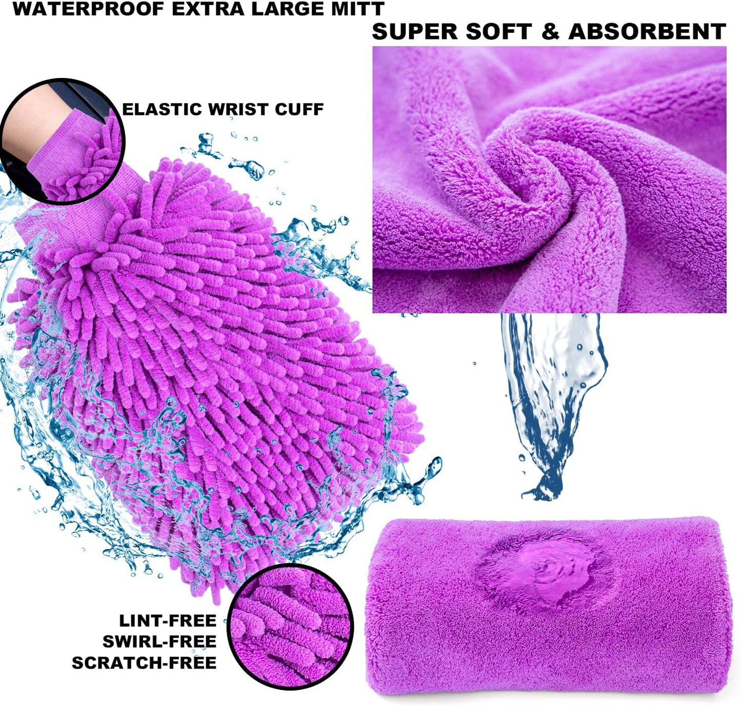 22Pcs Car Wash Cleaning Tools Kit Car Detailing Set with Blue Canvas Bag Collapsible Bucket Wash Mitt Sponge Towels Tire Brush Window Scraper Duster Complete Interior Car Care Kit