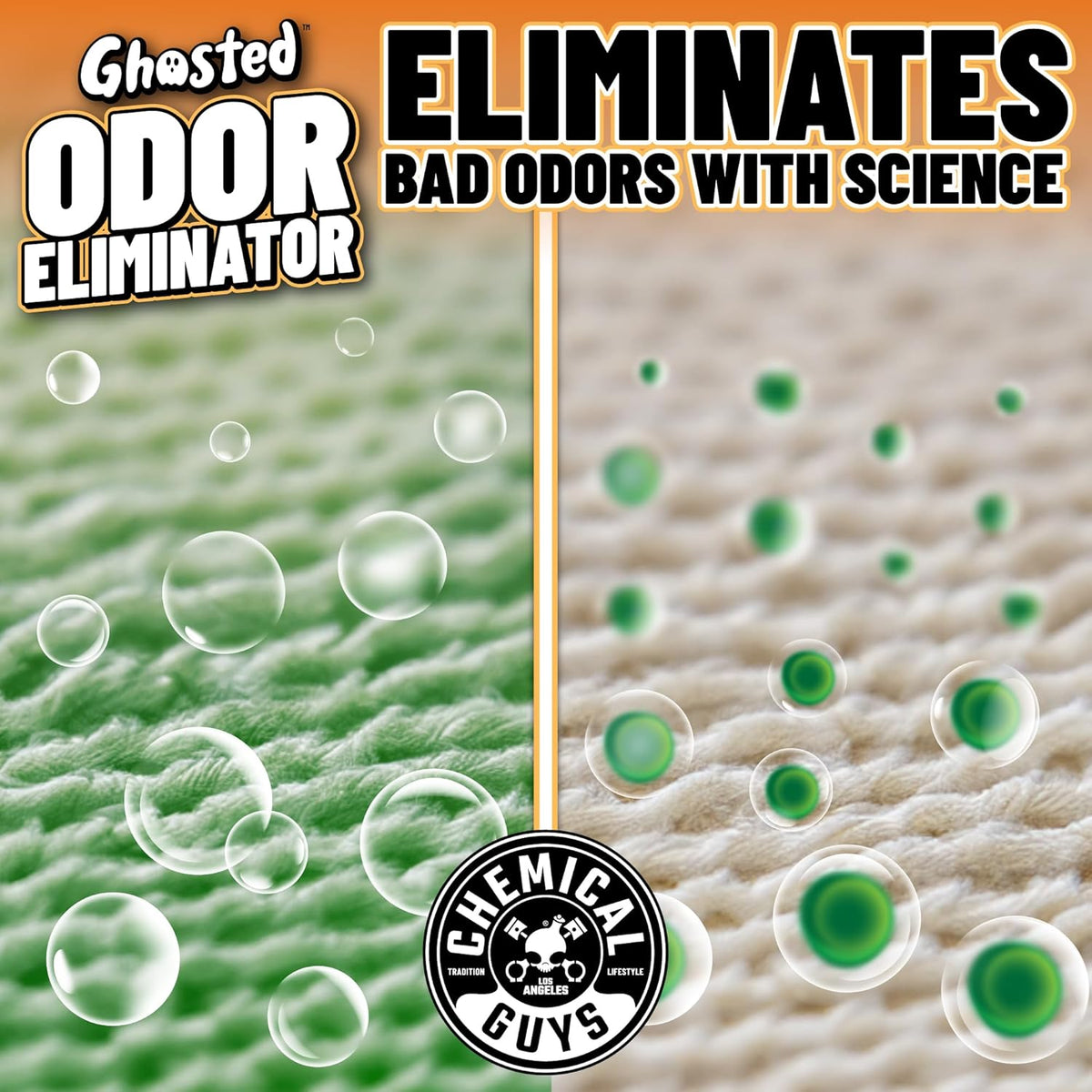 Chemical Guys SPI23216 Ghosted Complete Interior Vehicle Odor Eliminator, Great for Cars, Trucks, SUVs, RVs, Home, Office & More, 16 fl oz