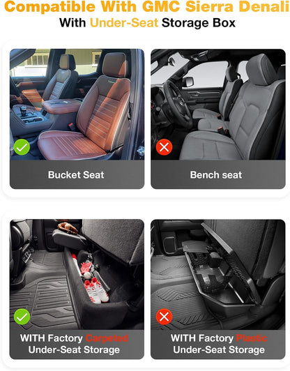 3W Floor Mats & Cargo Liner Fit for 2021 2022 2023 2024 2025 2026 Chevy Tahoe/GMC Yukon/Cadillac Escalade 7 Seat, TPE All Weather Custom Fit Car Accessories Heavy Duty Rubber Full Set Trunk Mats - Colors A