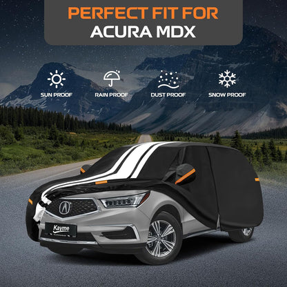 Kayme Heavy Duty Car Cover Custom Fit for BMW 3 Series 320i 325i 328i 330i 335i (1982-2026), Outdoor Full Exterior Cover with Tape and Towel, Rain Snow Sun UV Protection. - Colors A