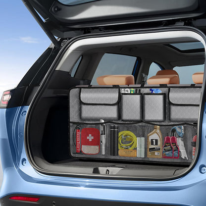 Car Trunk Organizer and Storage, Large Capacity Backseat Hanging Storage Accessories, Backseat Car Organizer for SUV/MPV/Truck (Black)