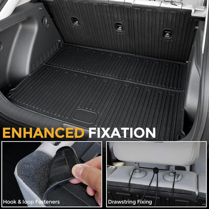 Floor Mats for Hyundai Elantra Gas 2021-2026, All Weather Floor Mats Trunk Cargo Liner and Door Sill Guards Accessories, Full Coverage Set (Not fit Hybrid Models)