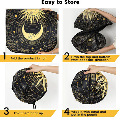 Iridescent Sun Shade for Car Windshield, Foldable Universal Car Windshield Upgrade Sunshade Enhanced UV Rays Reflective Sun Visor Shade Keeps Vehicle Cool