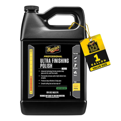 Meguiar’s Mirror Glaze M105 Ultra-Cut Compound, Car Rubbing Compound for Removing Scratches and Heavy Swirls While Adding Shine, Safe and Effective on All Glossy Car Paint and Clear Coats, 8 oz