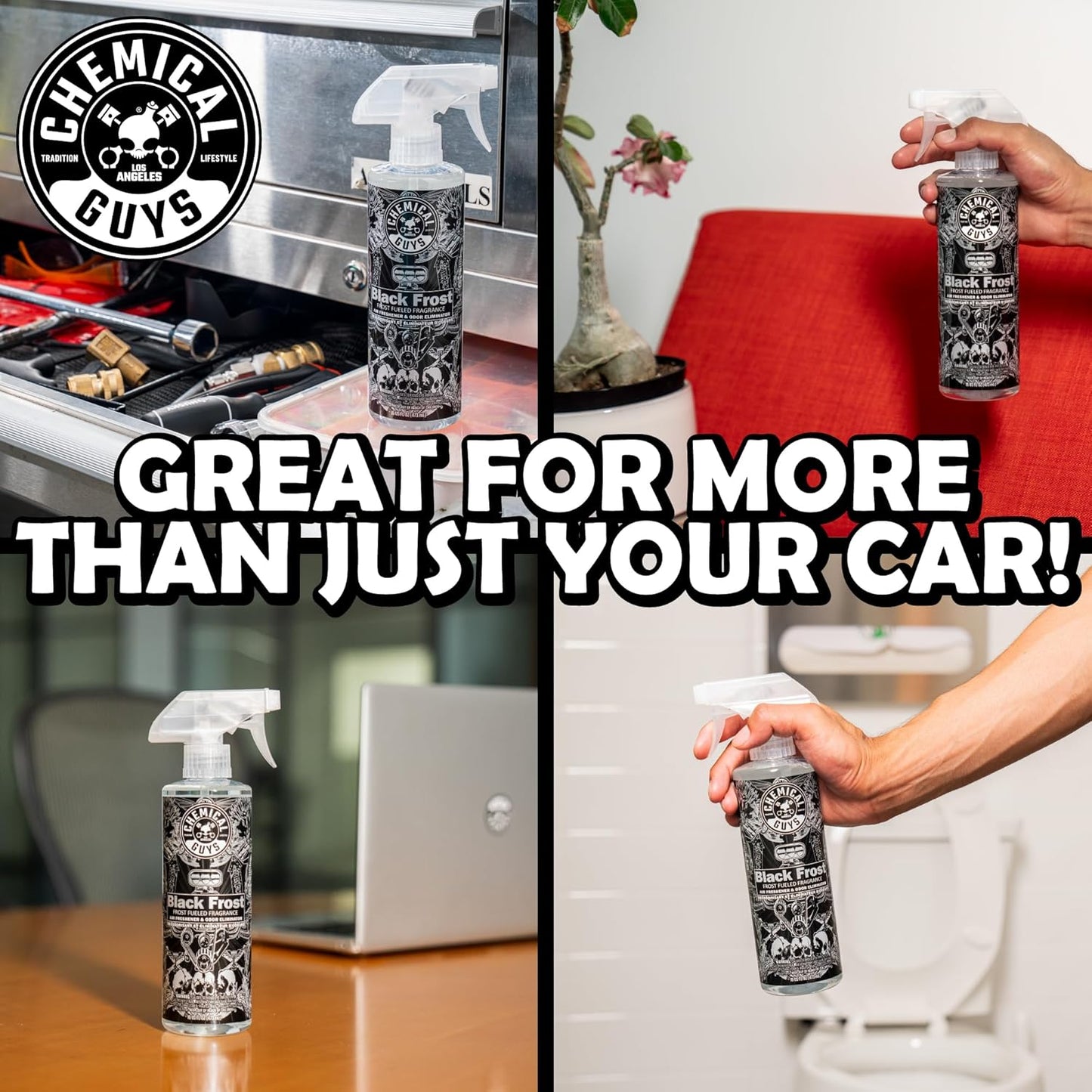 Chemical Guys AIR_302_04 Black Frost Scent and Signature Scent Combo Pack, Great for Cars, Trucks, SUVs, RVs, Home, Office & More (2-4 fl oz Items)