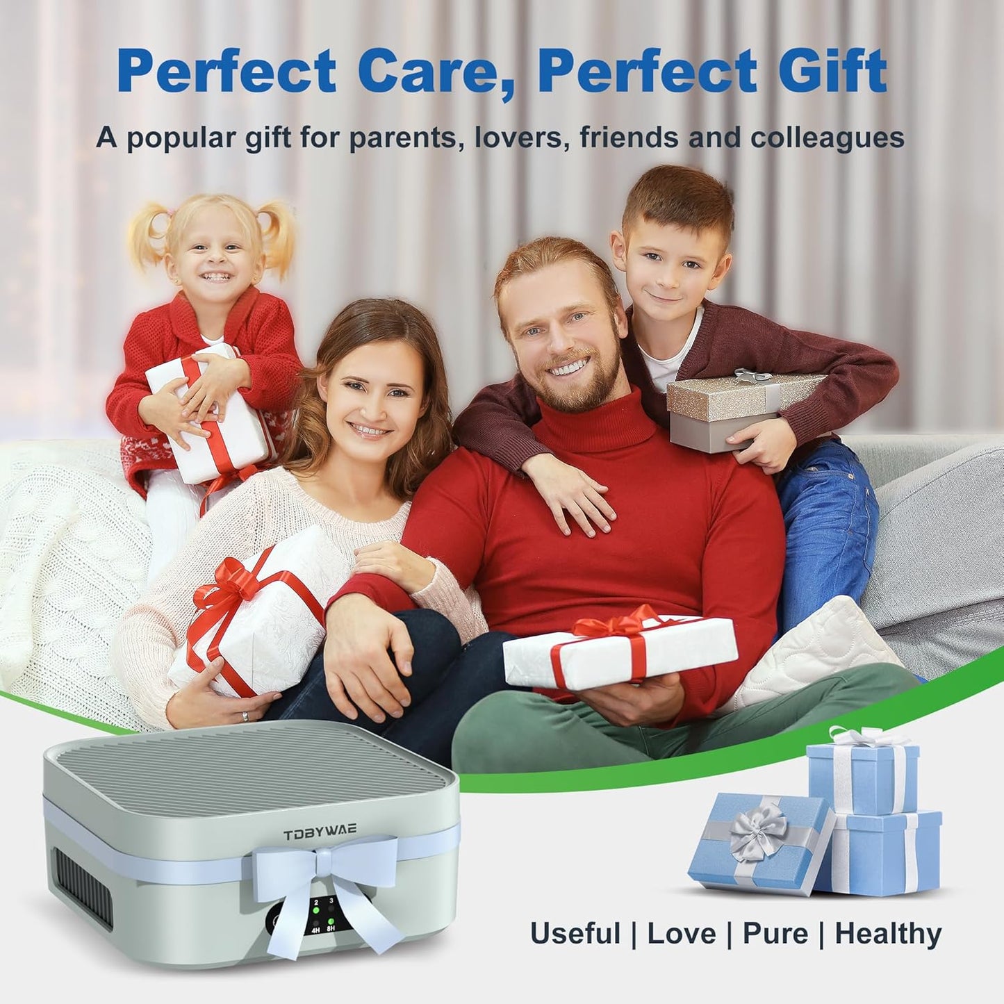 Air Purifiers for Home 600 Sq.Ft, TDBYWAE H13 True HEPA Air Purifier with USB Cable for Pets Dust Dander Pollen Odor Smoke, Small Portable Air Purifier for Bedroom Office Desktop Car RV