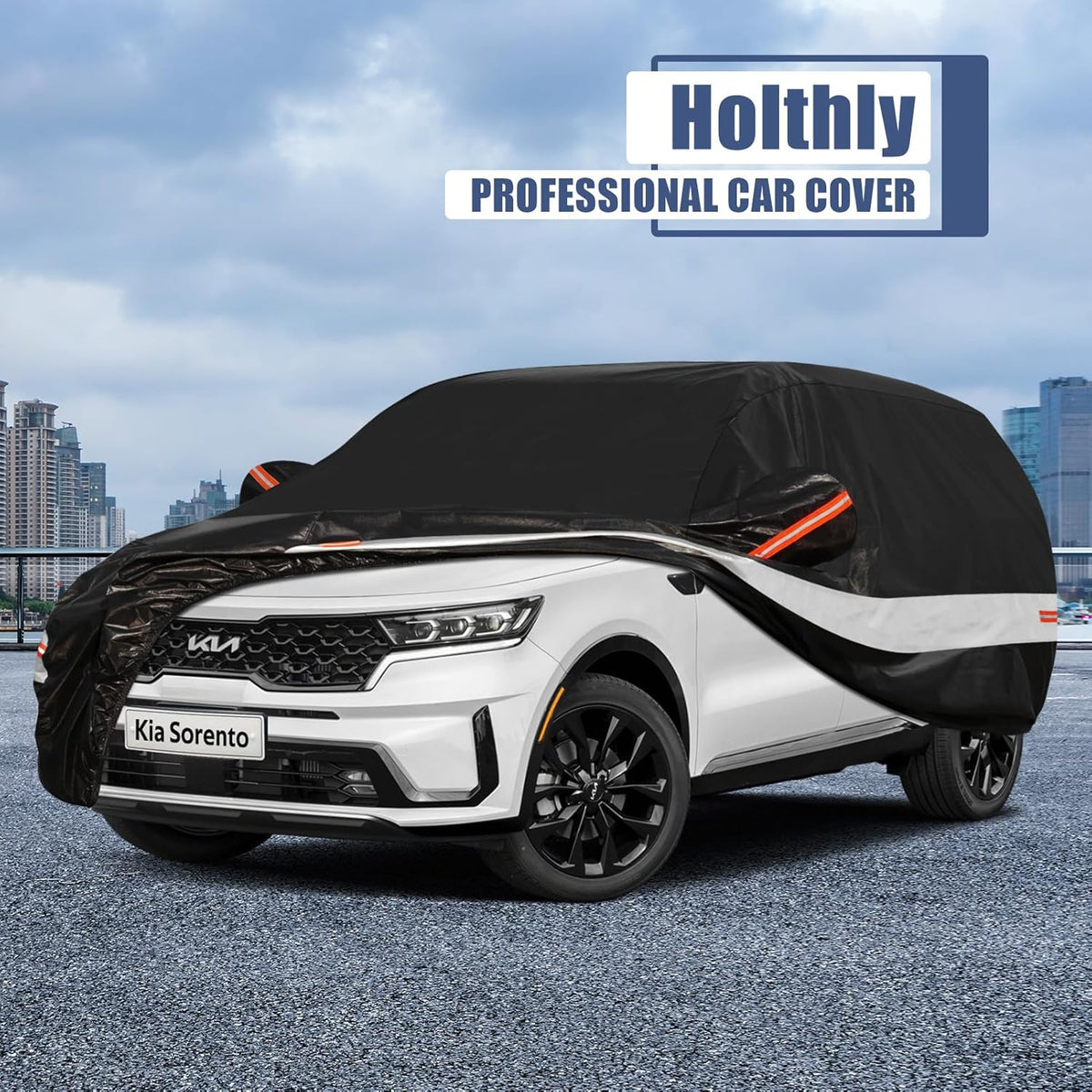 10 Layers Car Cover Custom Fit for Mercedes Benz C Class C250 C300 C43 C63 (1993-2026), Waterproof All Weather for Automobiles, Outdoor Full Cover Sun Dust Rain Protection with Cotton. Black - Colors A