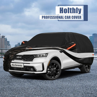 10 Layers Car Cover Custom Fit for Mercedes Benz C Class C250 C300 C43 C63 (1993-2026), Waterproof All Weather for Automobiles, Outdoor Full Cover Sun Dust Rain Protection with Cotton. Black - Colors A