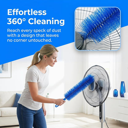 Bendable Microfiber Head, 2026 Fan Cleaner Brush Reusable Dust Remover Washable ldeal for Electric Fans Air Conditioning, Home Car Vents, Curtain (Mixed 2 Pcs)