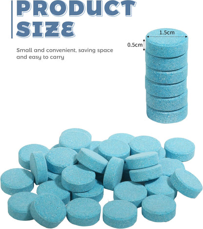 50PCS Windshield Washer Fluid,Car Accessories Car Windshield Washer Tablets Cleaning Washer Fluid Tablets Glass Concentrated Cleaner,Used to Clean Automotive Glass,Window,Mirror,Etc