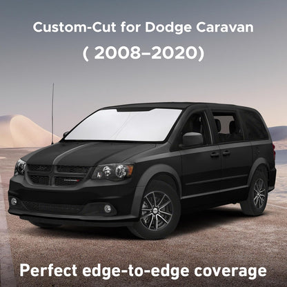EcoNour Car Windshield Sun Shade | 2025 Upgraded Innovative No-Light-Pass Technology for Maximum Coverage | Foldable Sun Shade Keeps Your Vehicle Cool | Must-Have Car Accessories | Small (59" x 29") - Colors I