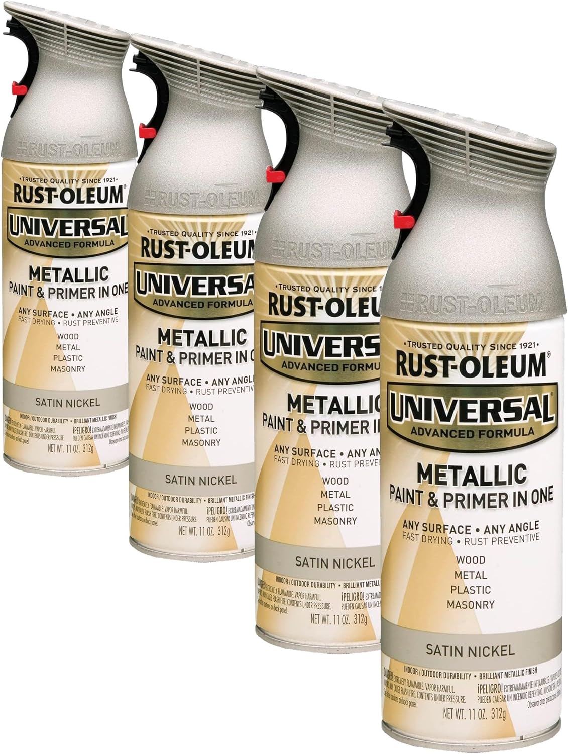 Rust-Oleum 302151 Universal All Surface Clear Topcoat Spray, 11 oz, Dead Flat Clear - Colors B