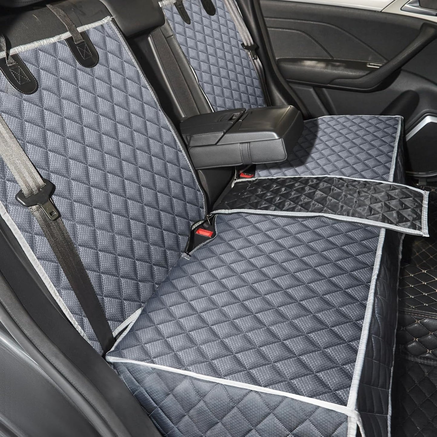 ANOSOSPECIAL Dog Car Seat Cover for Back Seat Cover,Non Stick Fur Rear Seat Protector for Pet,Nonslip Waterproof Durable Universal Fit Interior Backseat Covers for Auto Van SUV