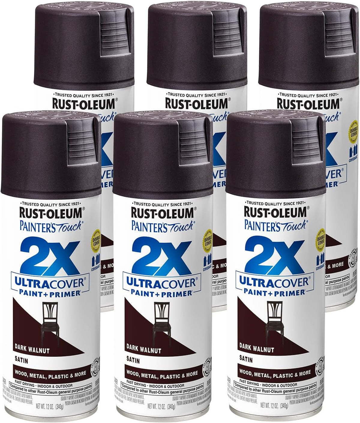 Rust-Oleum 334029 Painter's Touch 2X Ultra Cover Spray Paint, 12 oz, Gloss Clear - Colors A
