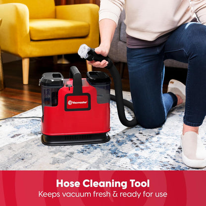 Vacmaster SCB301 400 Series Portable Carpet & Upholstery Spot Cleaner Machine, 15Kpa Power Suction with Versatile Tools for Pets, Area Rugs and Couches
