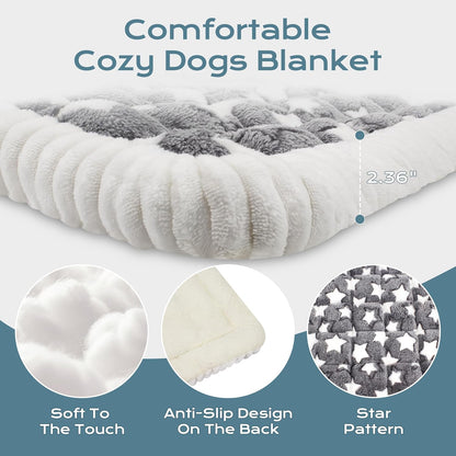 Backseat Dog Bed Mat for Car, Dog Car Seat Cover for Back Seat, Pet Car Blanket Soft and Comfortable, Bottom Non-Slip, Washable Travel Pet Mat for Cars Trucks and SUVs