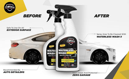 Waterless Wash X-Car Detailing Without Water (128 oz Gallon) Quick Detailer for Any Vehicle-Wash in Your Garage, at Work, or Anywhere-Spray On & Wipe Off
