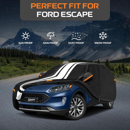 Kayme Heavy Duty Car Cover Custom Fit for BMW 3 Series 320i 325i 328i 330i 335i (1982-2026), Outdoor Full Exterior Cover with Tape and Towel, Rain Snow Sun UV Protection. - Colors B