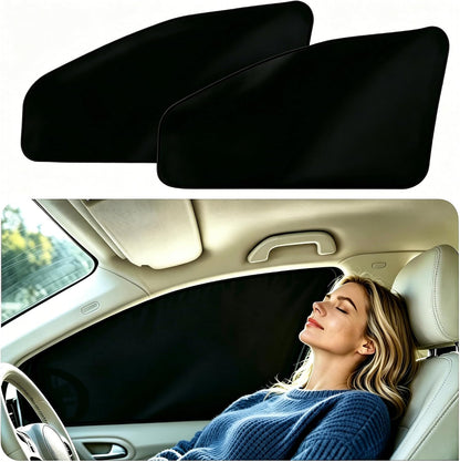 ZATOOTO Suede Car Window Shades 4PCS - Car Window Covers for Ultimate Privacy, UV Protection, and Heat Insulation, Side Window Sun Shade Perfect for Camping, Travel, Baby Safety, and Daily Use
