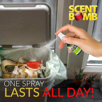 Scent Bomb Air Freshener Spray, Long-Lasting Odor Eliminator - Effective Deodorizer for Home & Car, Fresh Room Spray for Kitchen, Bathroom & Smell Neutralizer - 1 oz Pack of 4, Black Cherry Scent