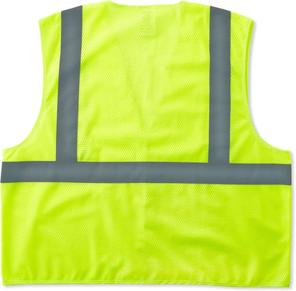 Ergodyne GloWear Reflective Safety Vest, Yellow, Orange, Mesh, Adults, Unisex, Hi-Visibility Safety Vest, Vest