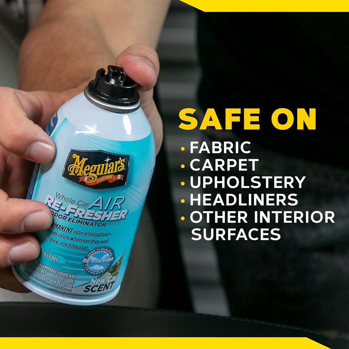 Meguiar’s Whole Car Air Refresher Odor Eliminator, Summer Breeze, 2 Oz— Car Air Freshener For Commuters, Detailers; Mist Refreshes Cabin For Sedan, Suv, Truck, Van