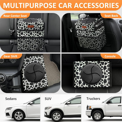 Vankor Car Trash Can Bin with Lid Hanging for Back Seat, Car Accessories for Women Men Leak Proof Automotive Garbage Cans Leakproof Vehicle Trash Can for Truck SUV Black