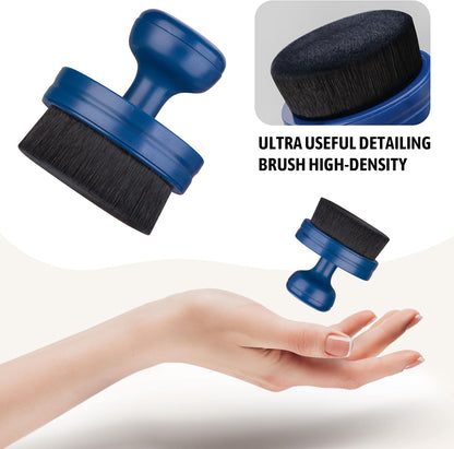 BABYSHEEP Car Tire Shine Applicator,Vegan Tire Shine Brush with Stand for Auto Detailing Cleaning Service (Black)