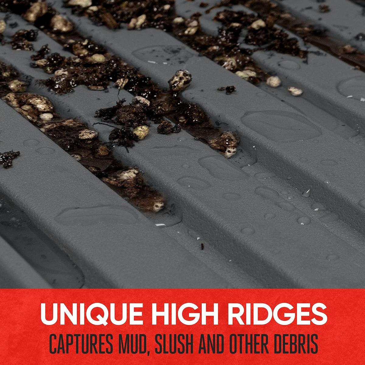 Motor Trend FlexTough Advanced Heavy Duty Black Rubber Car Floor Mats & Cargo Liner for SUV & Car Full Set - Universal Trim to Fit All Weather Automotive Floor Mat & Cargo Liners for SUV, Car, & Van