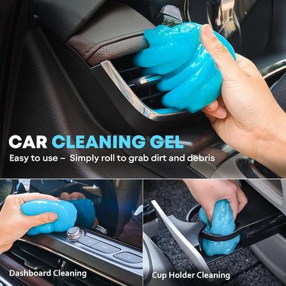 VCANENERGY Car Cleaning kit, Car Interior Detailing kit with 10000pa Car Vacuum Cleaner, Detailing Brush Set, Wheel Brush, Windshield Cleaner Tool, Complete Auto Accessories for Men, Women