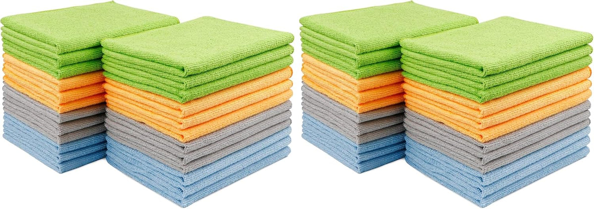 AIDEA Microfiber Cleaning Cloth 24 Pack, Microfiber Towels for Cars, Soft & Absorbent Cleaning Rags, Premium Lint Free Shop Towels for House, Kitchen, Car, 12inx16in
