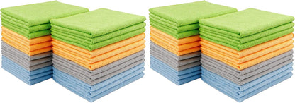 AIDEA Microfiber Cleaning Cloth 24 Pack, Microfiber Towels for Cars, Soft & Absorbent Cleaning Rags, Premium Lint Free Shop Towels for House, Kitchen, Car, 12inx16in