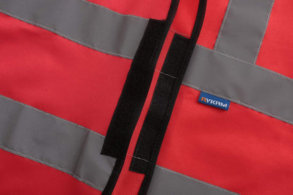 AYKRM 12 colour High visibility viz vest hi vis viz reflective work construction safety vest (XS-8XL) - Colors B