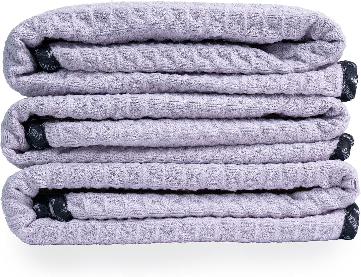 Chemical Guys Waffle Weave Gray Matter Microfiber Drying Towel - 25" x 36", Premium Blend Microfiber Towel with Soft-Banded Edging for Scratch-Free Car Drying, Ultra Absorbent