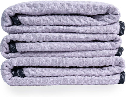 Chemical Guys Waffle Weave Gray Matter Microfiber Drying Towel - 25" x 36", Premium Blend Microfiber Towel with Soft-Banded Edging for Scratch-Free Car Drying, Ultra Absorbent