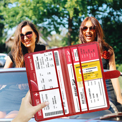 Car Registration and Insurance Card Holder - Leather Vehicle Glove Box Automobile Documents Paperwork Wallet Case Organizer for ID, Driver's License, Key, Cards - Car Accessories for Women&Men