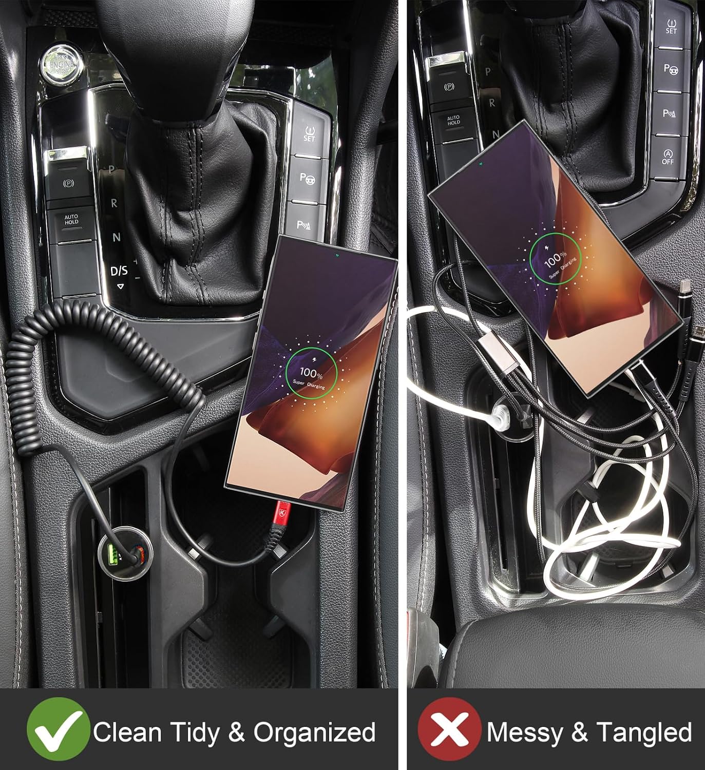 USB C to C Cable 3ft 2Pack Coiled USB C Charger Cable for Car Type C Fast Charging Cable for iPhone 17/16/15/Plus/Pro/Pro Max/Samsung Galaxy S23