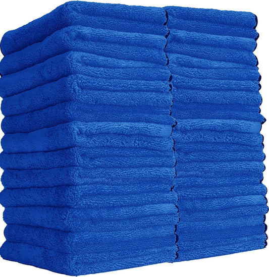 Chemical Guys Professional Grade Premium Microfiber Towels for Cars, Gold, 16" x 16", Ultra-Soft and Scratch-Free Car Detailing Cloths for Trucks, Motorcycles, and More - 24 Pack