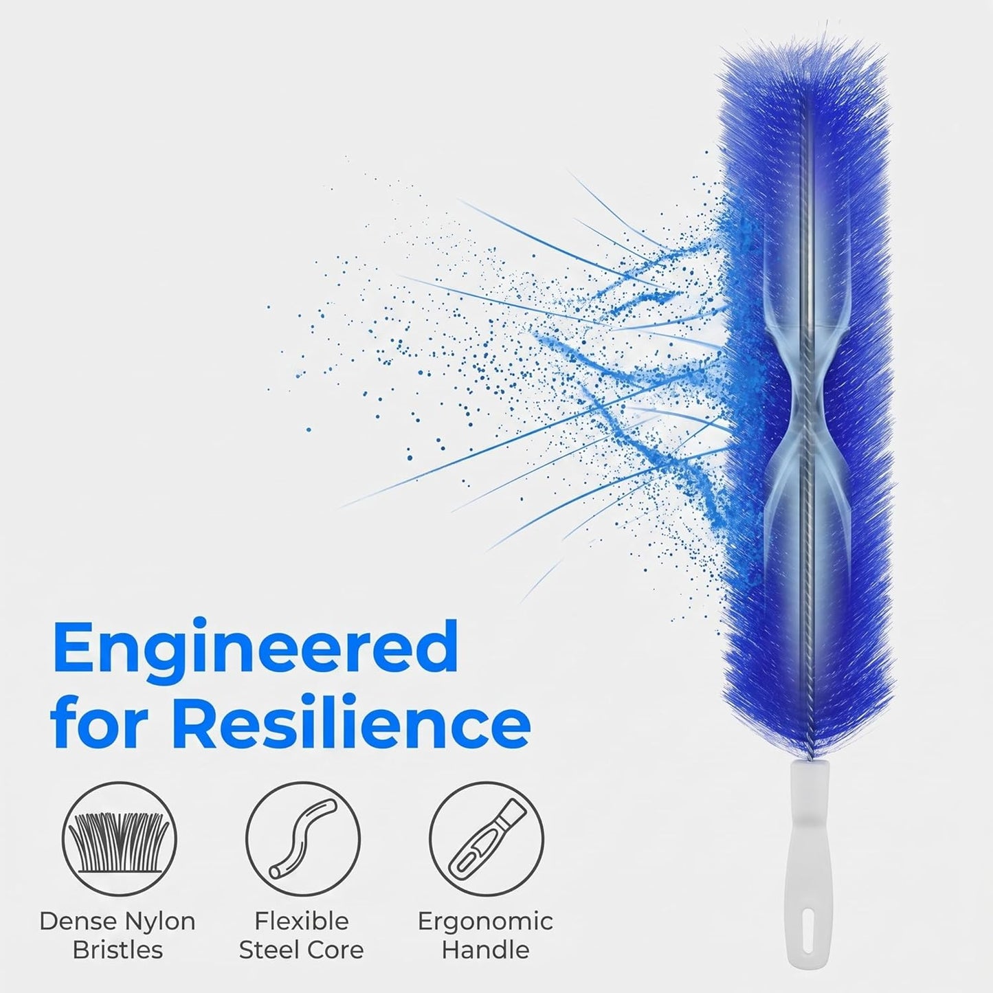 Bendable Microfiber Head, 2026 Fan Cleaner Brush Reusable Dust Remover Washable ldeal for Electric Fans Air Conditioning, Home Car Vents, Curtain (Mixed 2 Pcs)