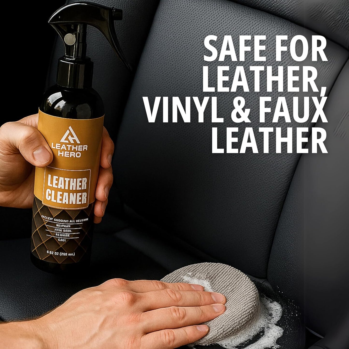 Leather Cleaner and Conditioner Kit – 4-Piece Set with Best Leather Cleaner for Couches, Sofas, Chairs, Furniture, and Car Interiors